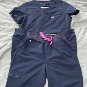 Figs Scrub Set Night Sky